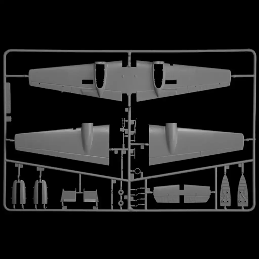 Italeri 1/72 Bf 110 C Zerstörer vadászrepülőgép makett kép 9