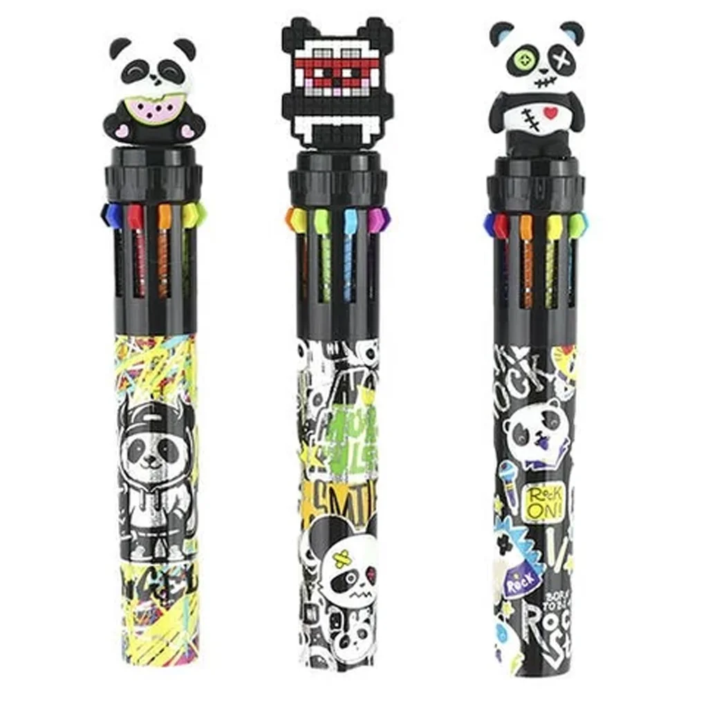 Nebulo: 10 színű golyóstoll Panda dizájn többféle 1db