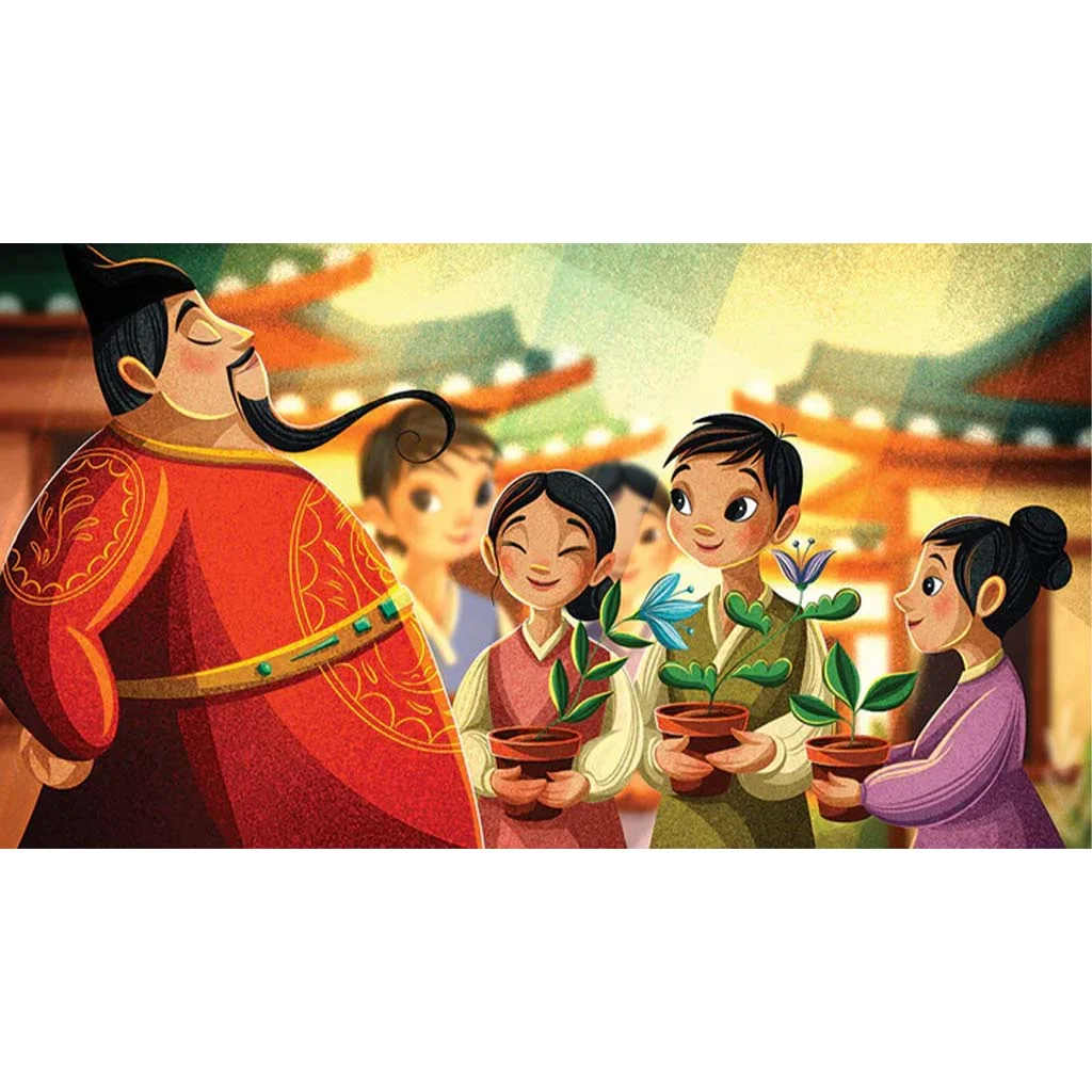 A kisfiú meg az üres virágcserép diafilm (Népmesekincstár diasorozat) kép 2