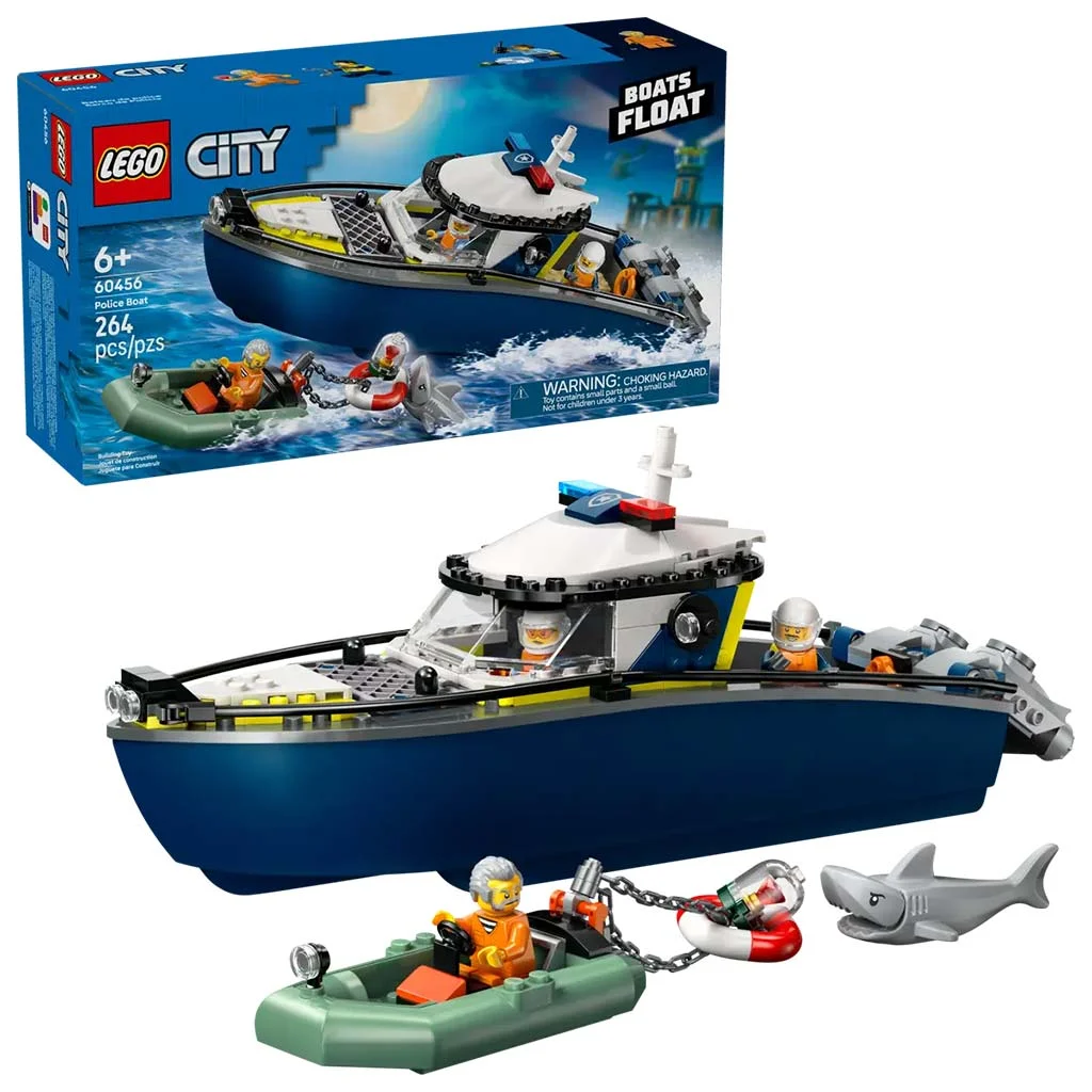 LEGO® City: Üldözés rendőrségi csónakkal (60456)
