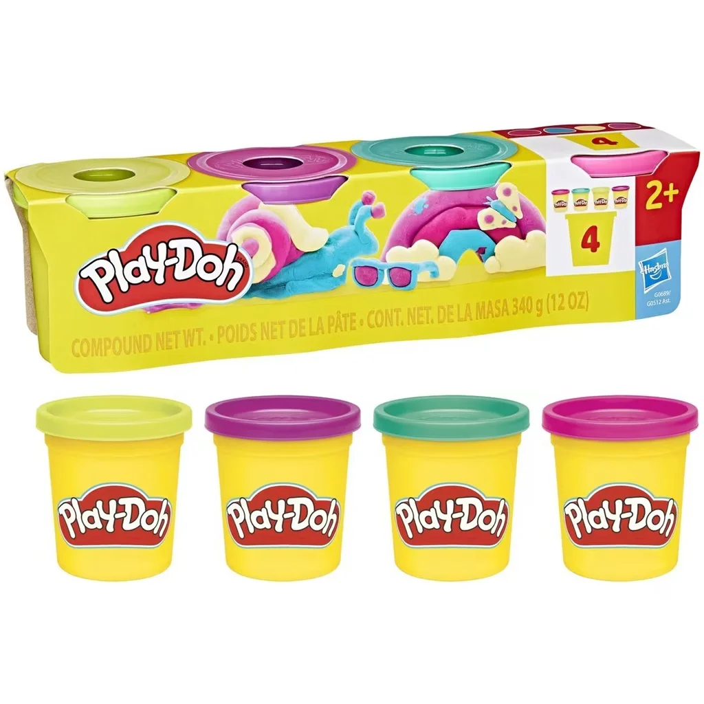 Play-Doh: Tégelyes 4db-os gyurma szett 340gr - Hasbro kép 2