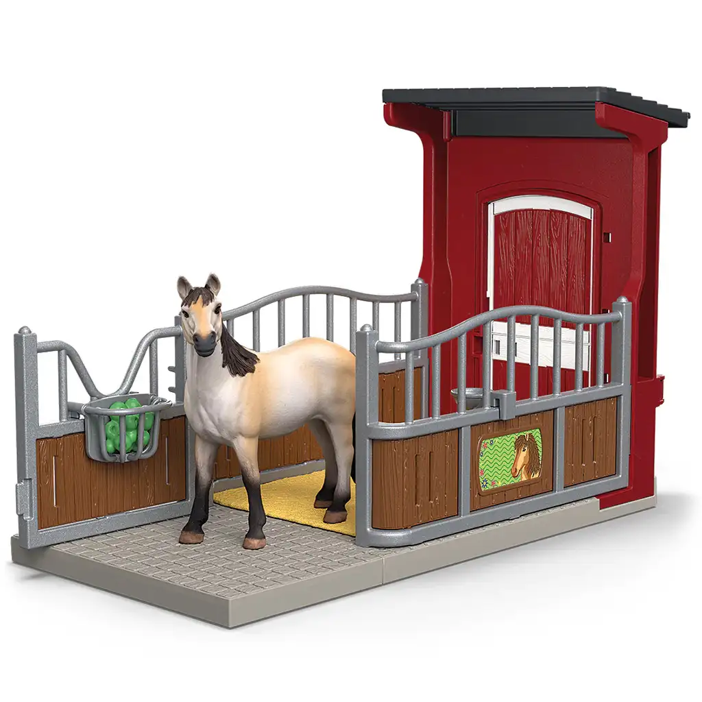Schleich: Farm World - Istálló box Mustang ló figurával játékszett (42724) kép 2