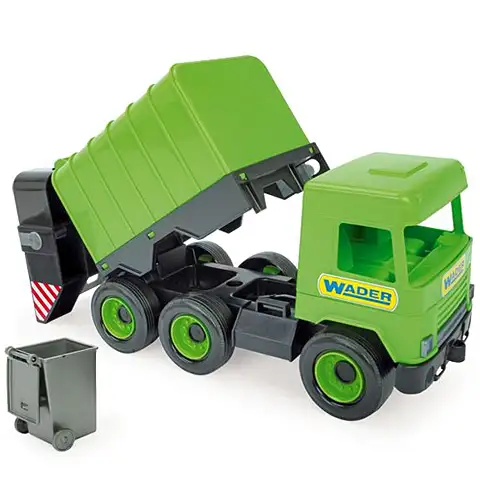 Middle Truck: Kukás autó 43cm zöld - Wader