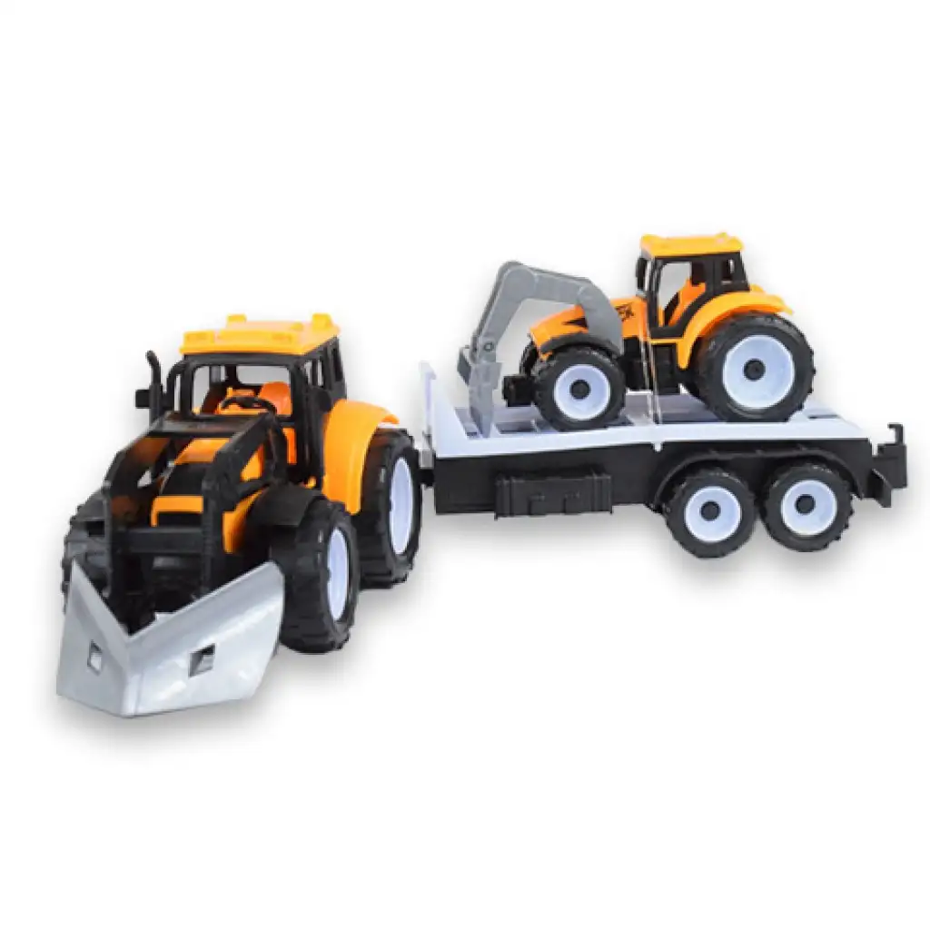 Engineering Truck: Két részes munkagép szett rönkszállító és tréleres traktorral kép 2