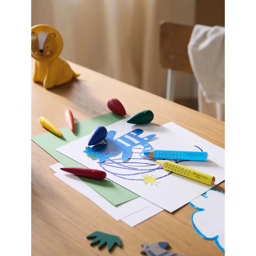 Faber-Castell: Csepp alakú 4db-os zsírkréta szett kép 2