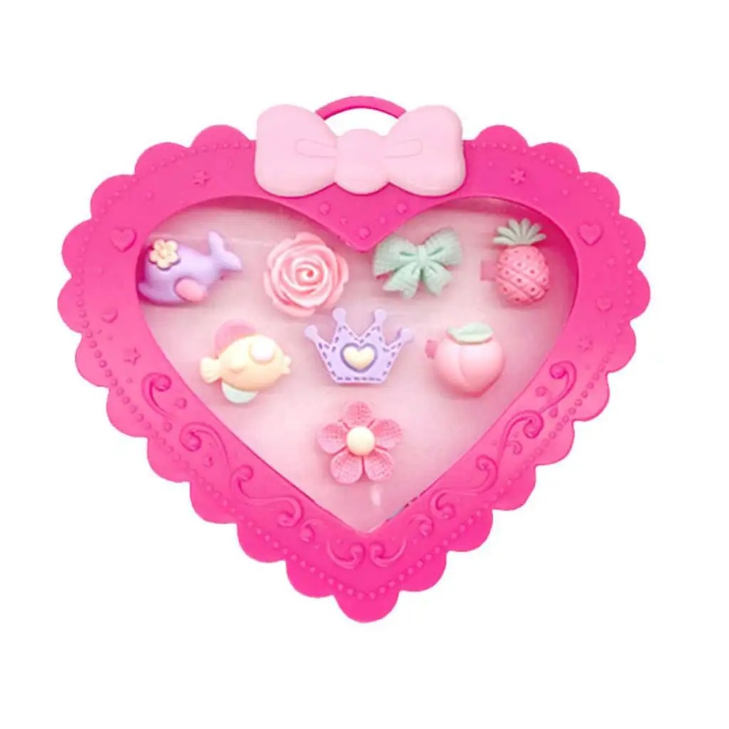 Gyűrűkészlet szív alakú dobozban 8db-os többféle változatban kép 3