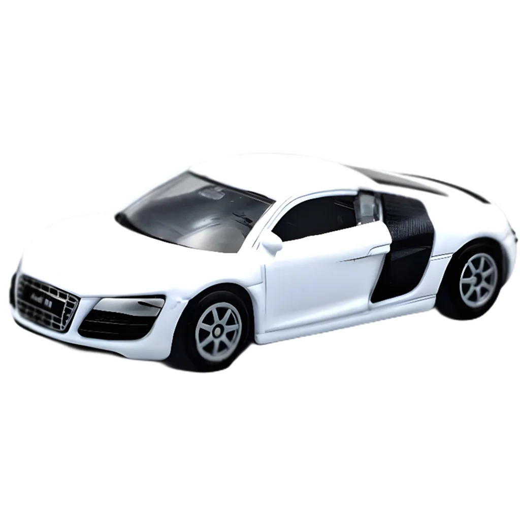 Welly: Audi R8 V10 fehér kisautó modell 1/64 kép 2