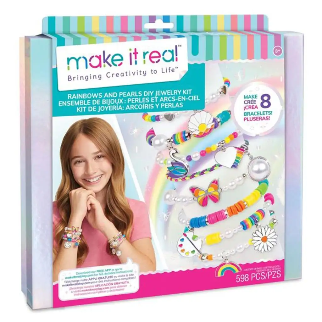 Make It Real: Ékszerkészítés, szivárvány és gyöngy karkötők kép 4