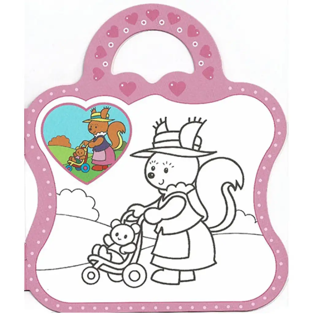 Füles lányos kifestő füzet matricákkal - 1. Bicikli kép 4