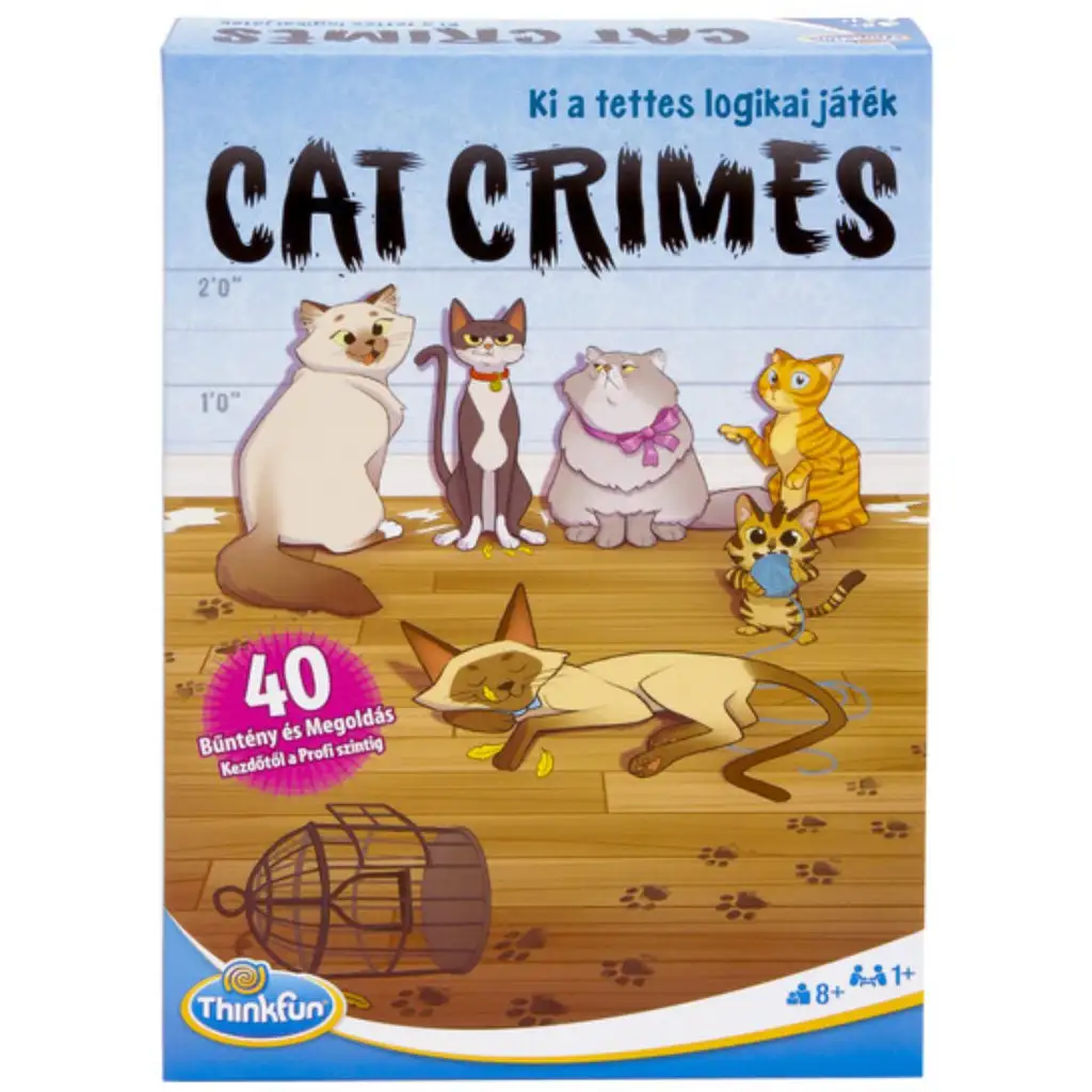 ThinkFun Cat Crimes: Zsivány cicák társasjáték kép 2