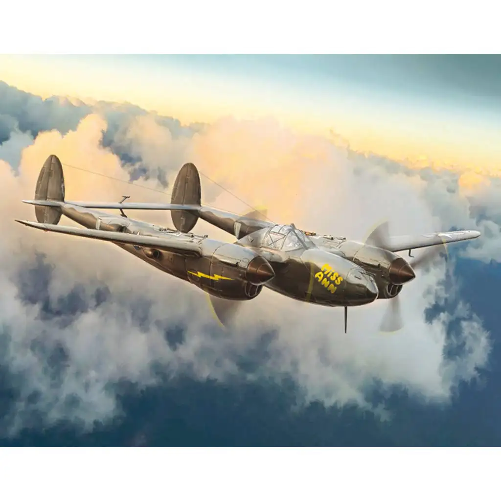Italeri 1/72 P-38J Lightning repülőgép makett kép 9