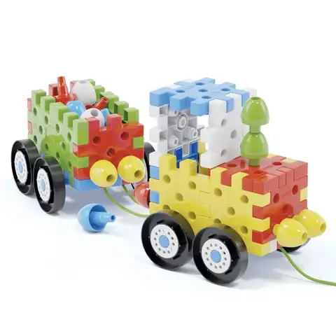 Quercetti: Jumbo Pötyi Járművek 62db-os szett kép 2