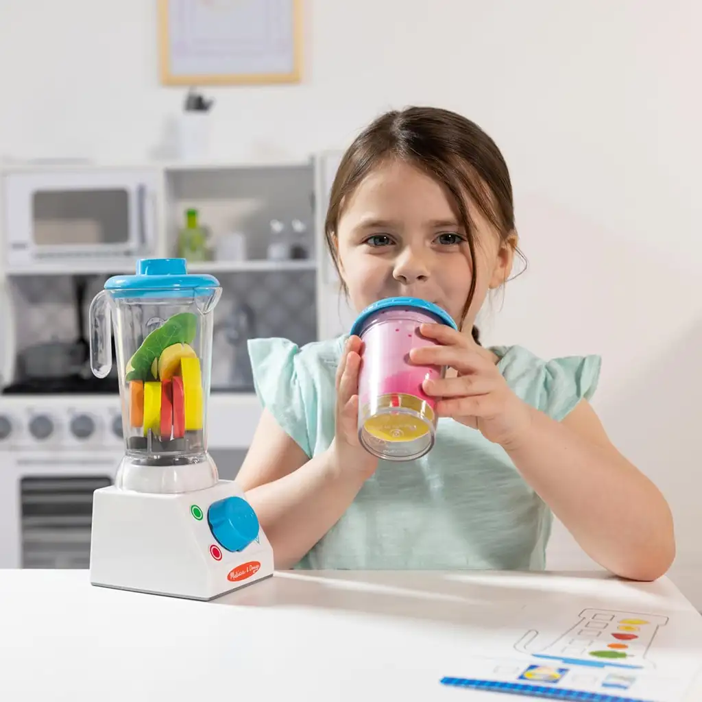 Smoothie készítő turmixgép fa kiegészítőkkel - Melissa & Doug kép 5