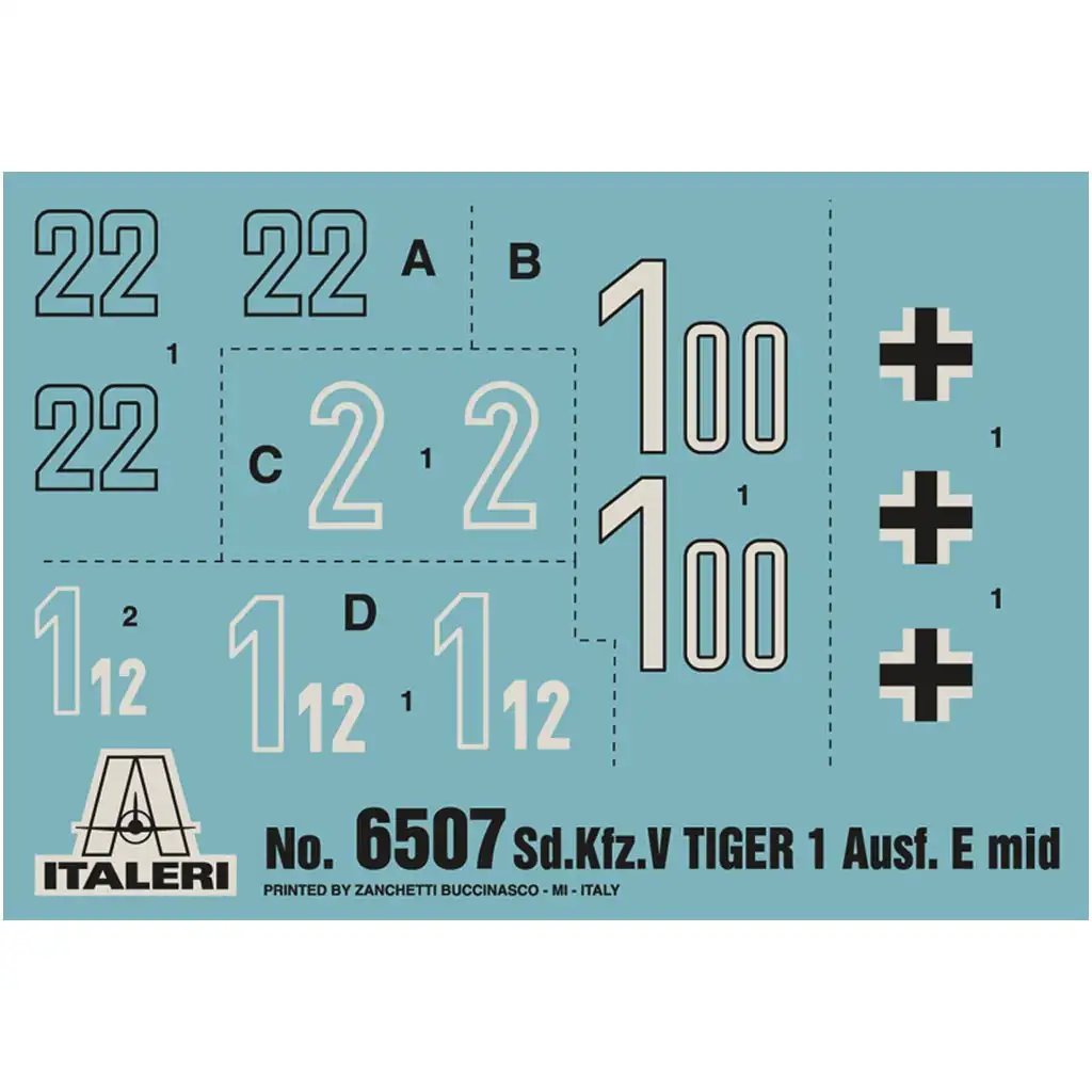 Italeri 1/35 Pz.Kpfw. VI Tiger I Ausf. E harckocsi makett kép 2
