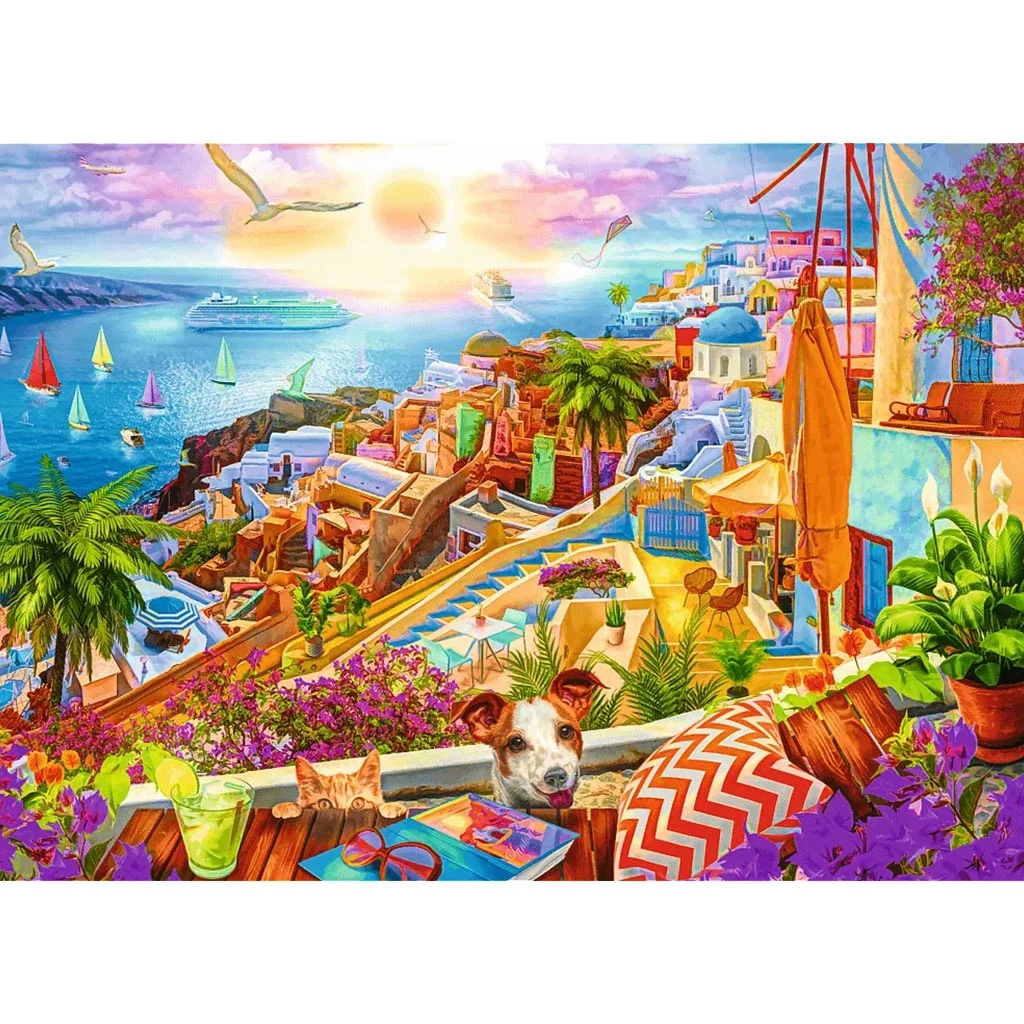 Santorini hangulata 1000db-os Prémium plus quality puzzle - Trefl kép 2