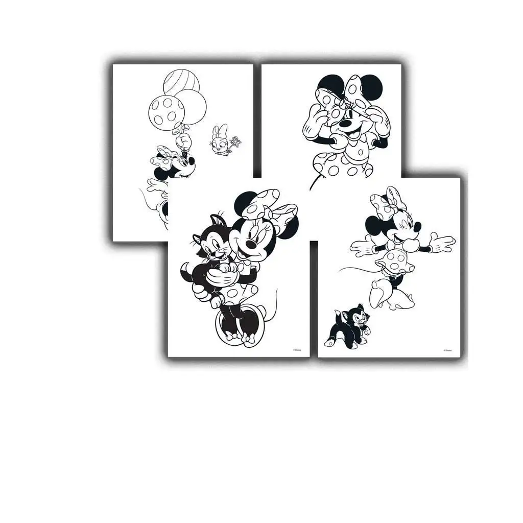 Luna: Minnie egér színező, matricákkal és 6 db filccel kép 3