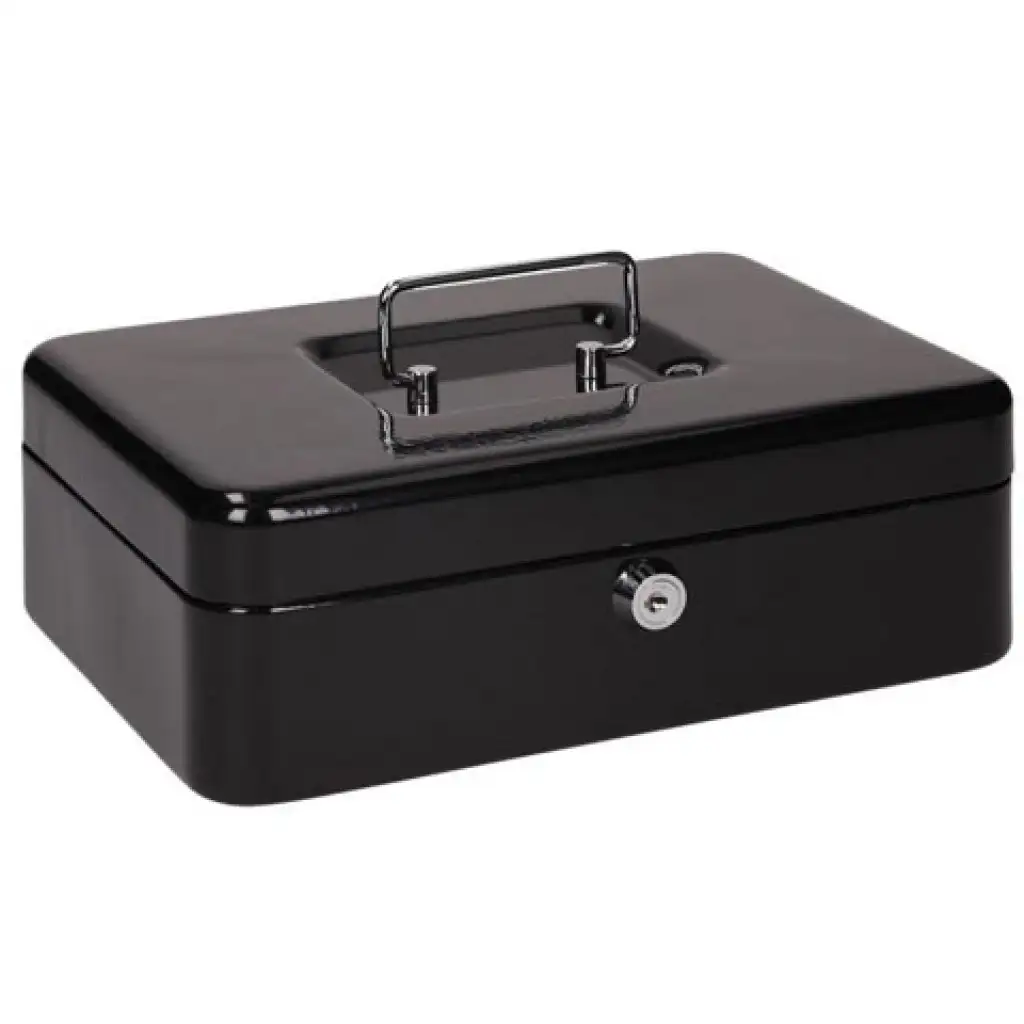 Spirit: Fekete kis méretű zárható pénzkazetta - CB320