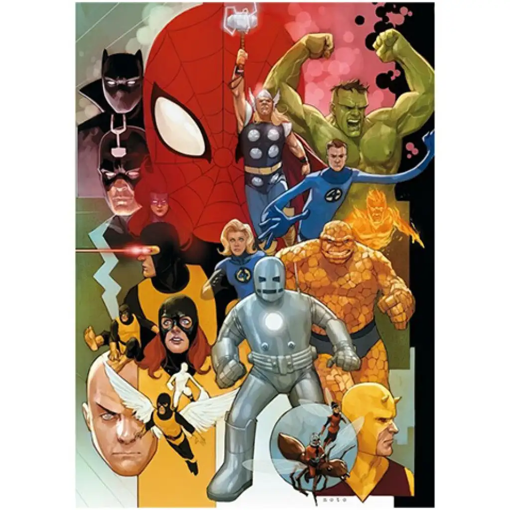High Quality Collection: Marvel szuperhősök 80-as évek 1000db-os prémium HQC puzzle 69x50cm - Clementoni kép 2