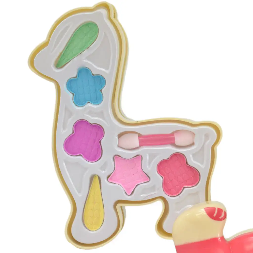 Make-Up Set: Láma formájú három szintes sminkpaletta szett kép 4