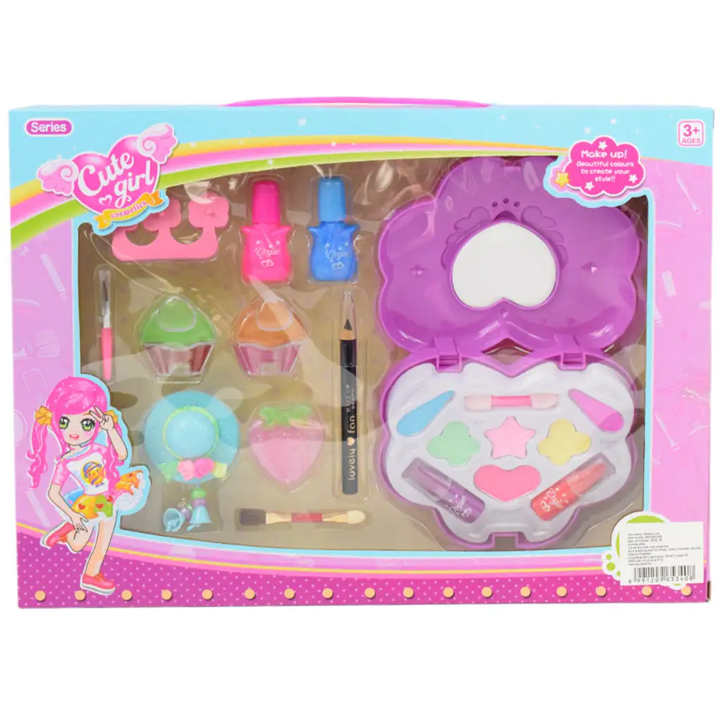 Cute Girl: Smink és manikűr szett palettával, körömlakkal és kiegészítőkkel kép 8
