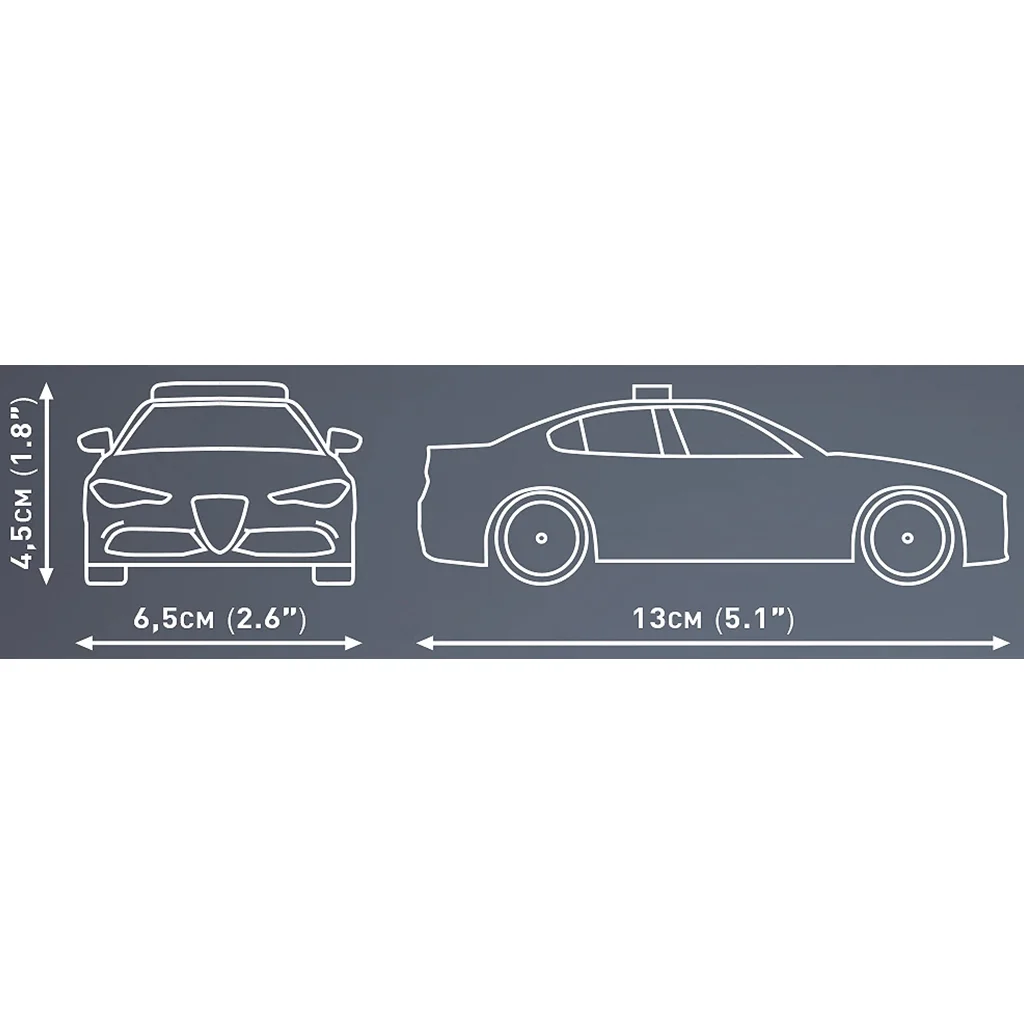 COBI: Alfa Romeo Giulia Quadrifoglio rendőrautó építőjáték (24606) kép 4