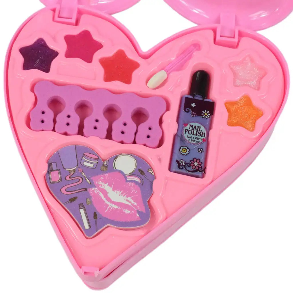 S&Lí Cosmetics: Prémium smink és köröm paletta szívalakú háromszintes dobozban kép 4