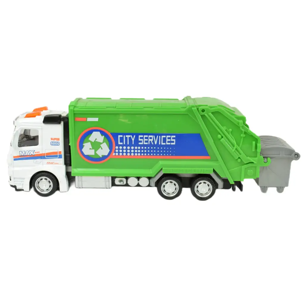 Metal Gear: Fém lendkerekes hulladékszállító kamion többféle változatban 19cm 1db kép 3