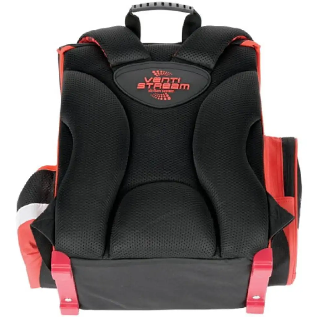 Football fekete-piros ergonomikus iskolatáska, hátizsák 36x27x14cm - Bambino kép 2