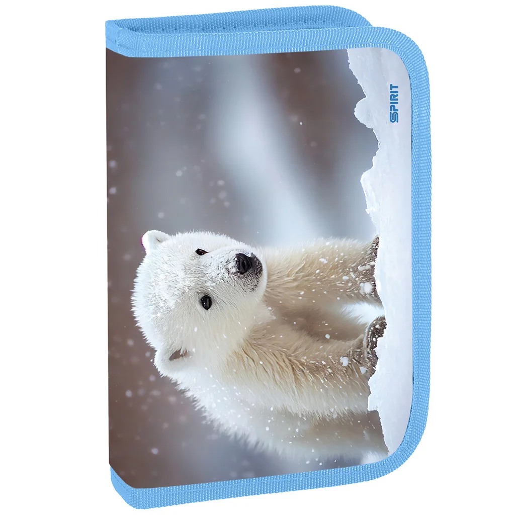 Spirit: Jegesmedve mintás töltött kihajtható tolltartó 50db-os