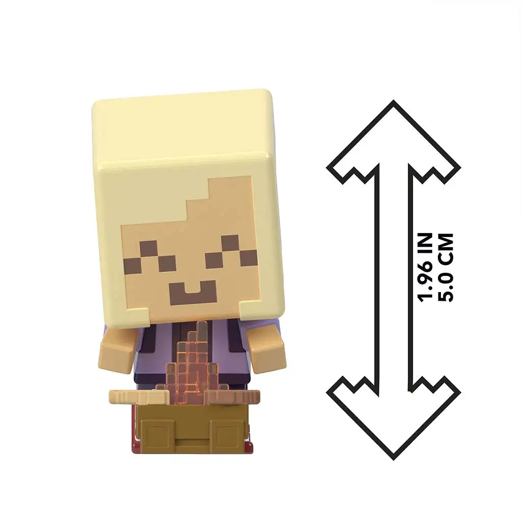 Minecraft: Reveal Aranyszőke Hajós minifigura sárga kard alakú tárolóban - Mattel kép 5