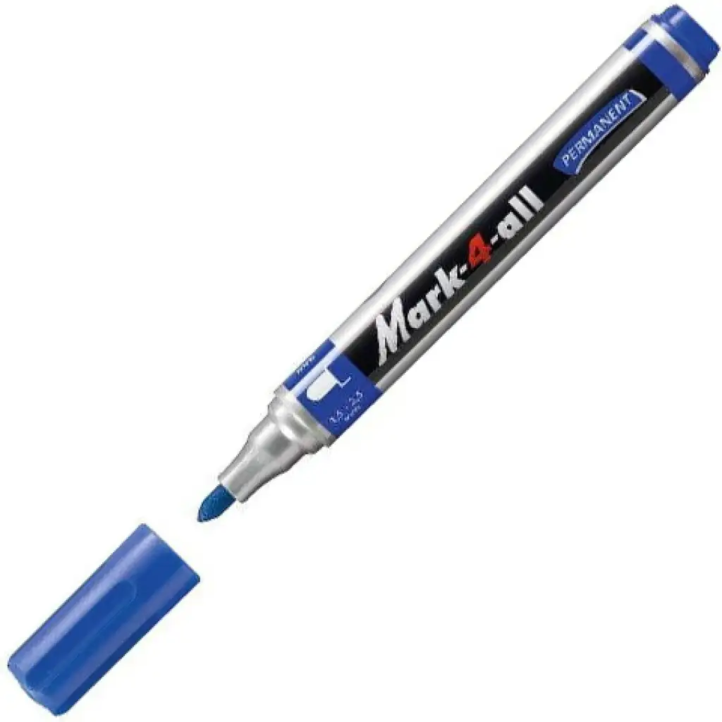 Stabilo: Mark-4-All gömbhegyű alkoholos filc kék színben kép 2