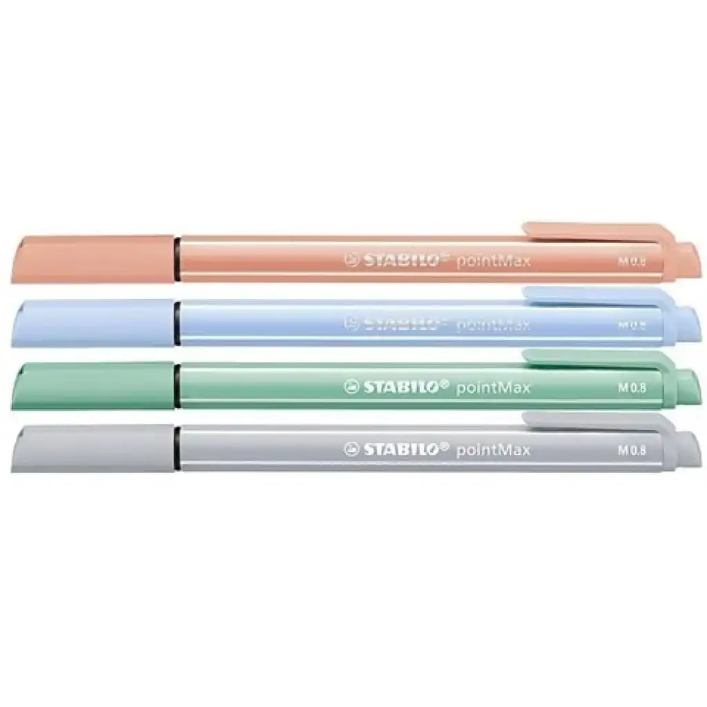 Stabilo: pointMax rostirón szett pasztell színekkel 4db-os M 0,8mm kép 2