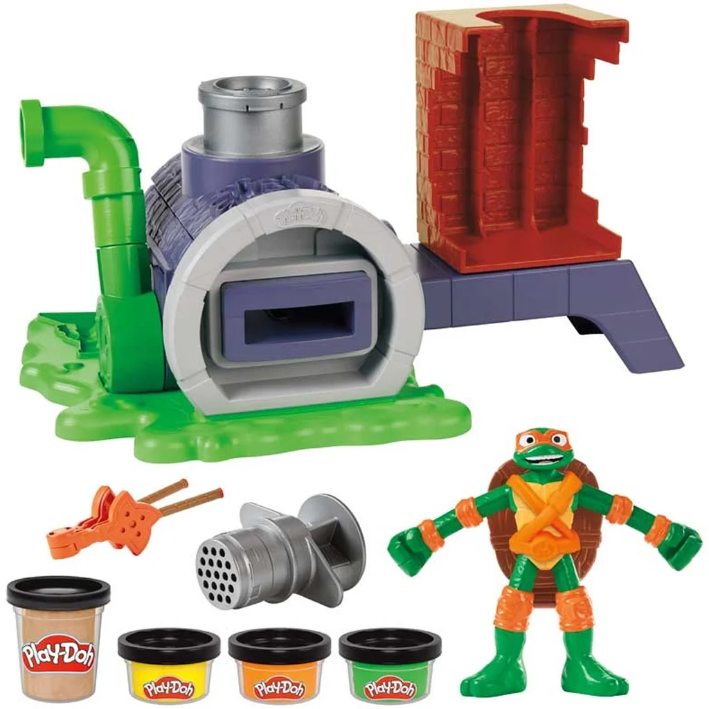 Play-Doh: Tini Ninja Teknőcök Slice and blast pizza játékkészlet - Hasbro kép 2