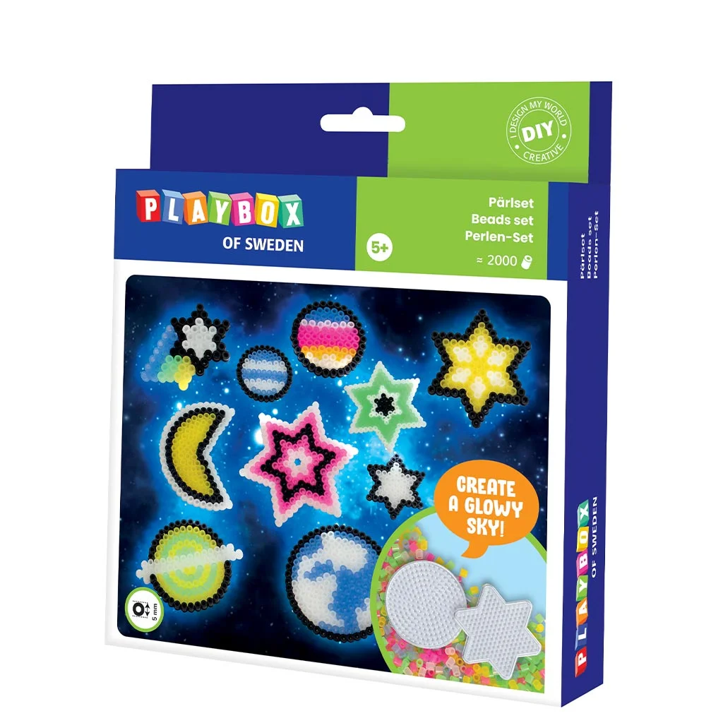 PlayBox: 5mm-es MIDI vasalható gyöngy Starry Sky 2000db-os szett