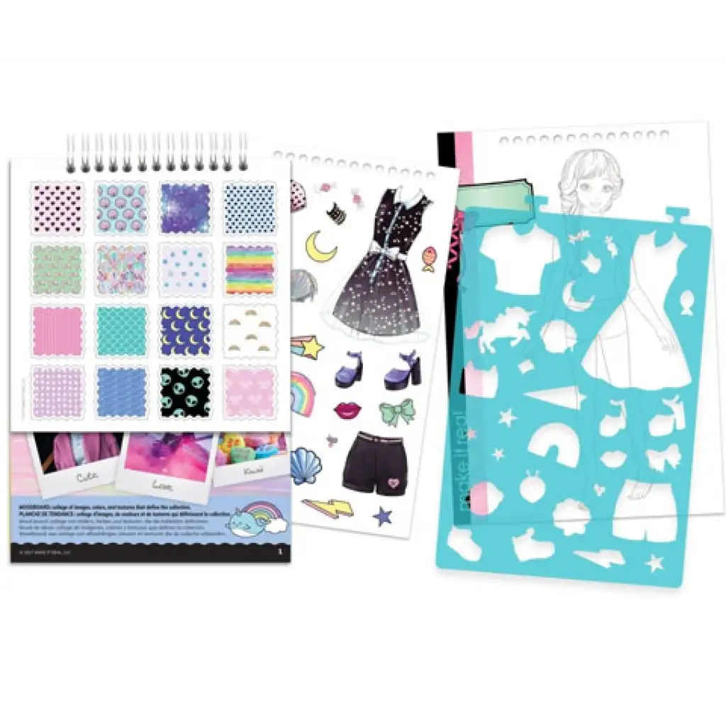 Make it Real: Divattervezői vázlatfüzet kiegészítőkkel - Pasztell Pop kép 4