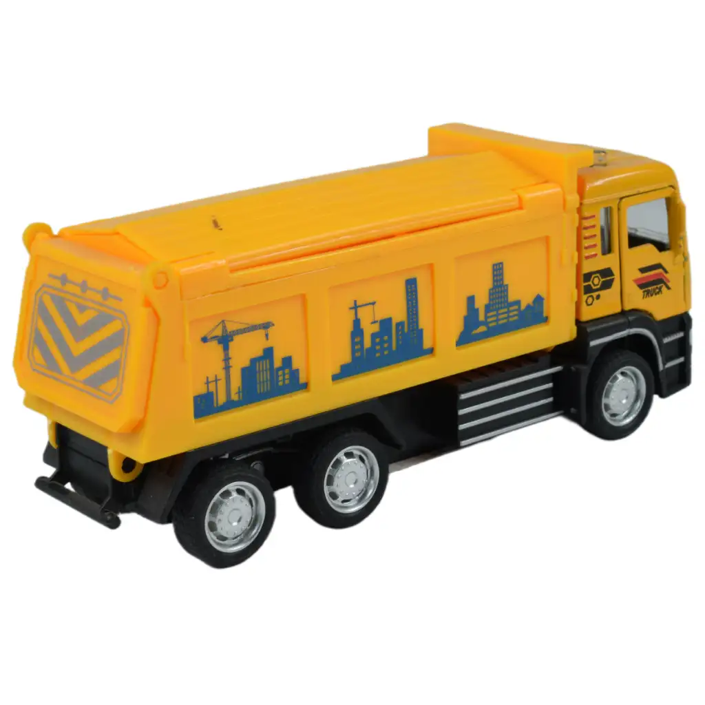 City Truck: Hátrahúzós építőipari teherautó kétféle változatban 14cm kép 4