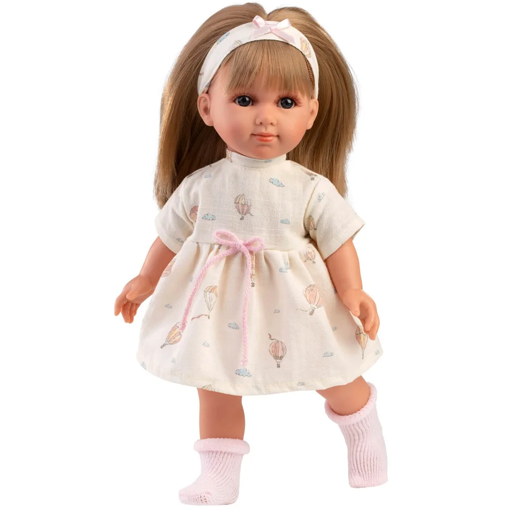 Llorens: Elena 35cm-es baba hőlégballonos ruhában kép 3