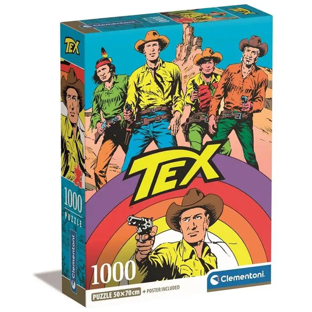 Tex képregényes HQC 1000 db-os puzzle poszterrel - Clementoni