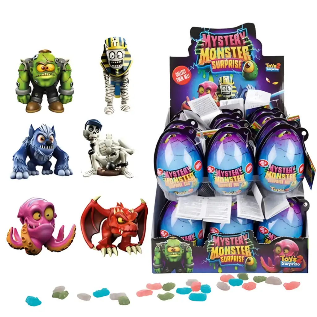 Misztikus Szörnyecskék gyűjthető figurák meglepetés tojás 1db