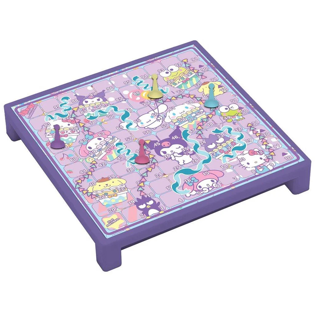 Luna: Hello Kitty 2 az 1-ben társasjáték – Négyet egy sorba és Kígyók és Létrák kép 2