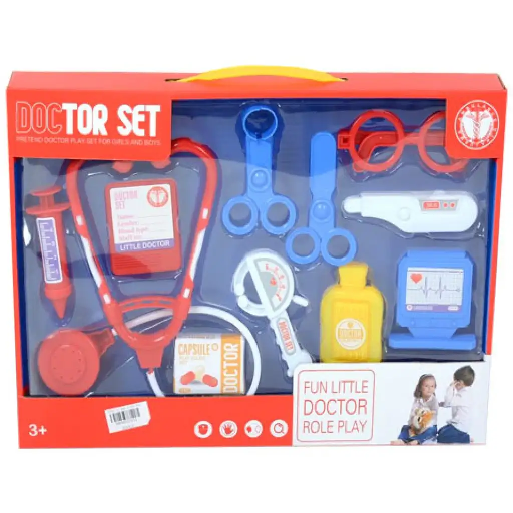 Doktor felszerelés sztetoszkóppal