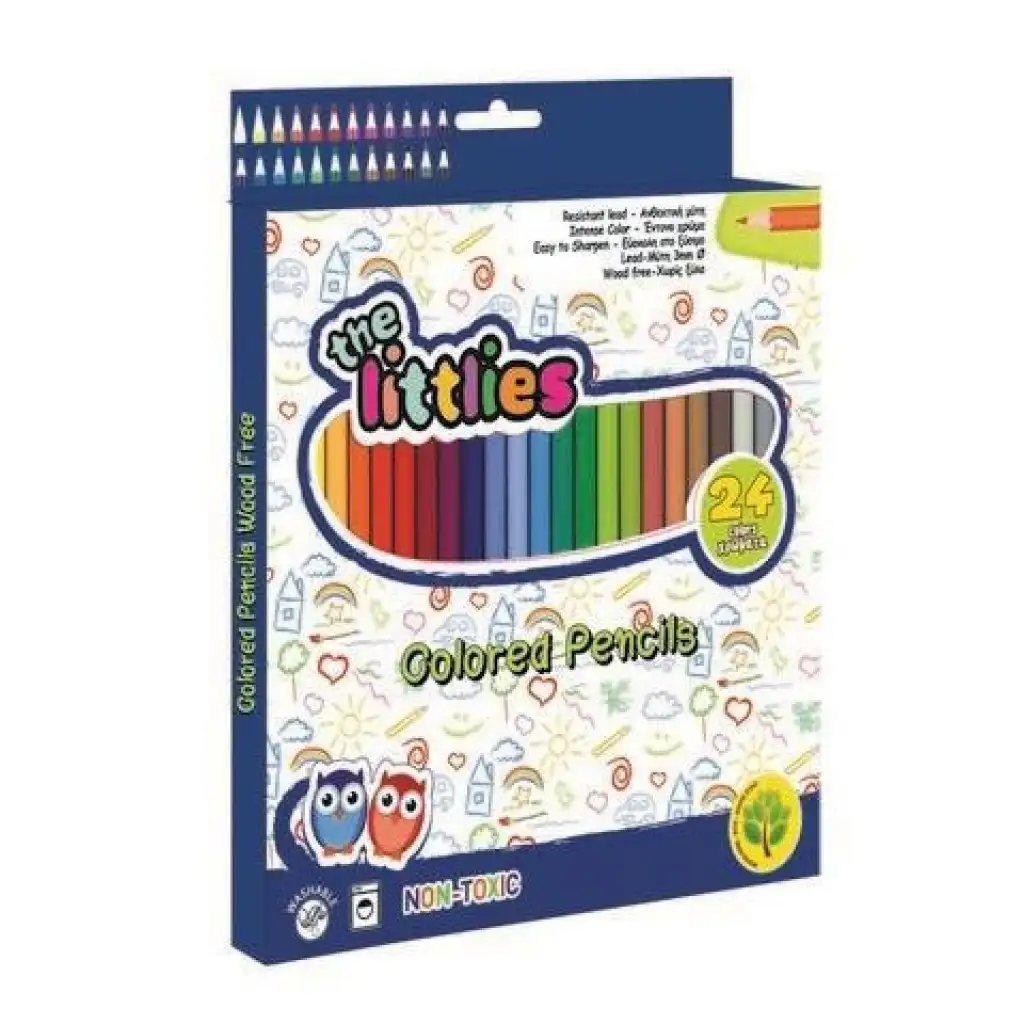 Fa mentes színesceruza szett 24db-os