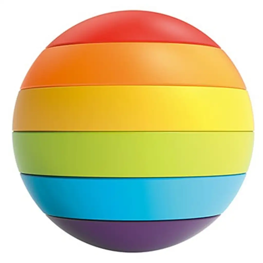 Little Stars szivárványos formaillesztő labda kép 4