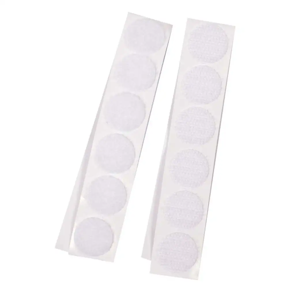 PlayBox: Fehér öntapadós tépőzár 20mm 12db-os szett