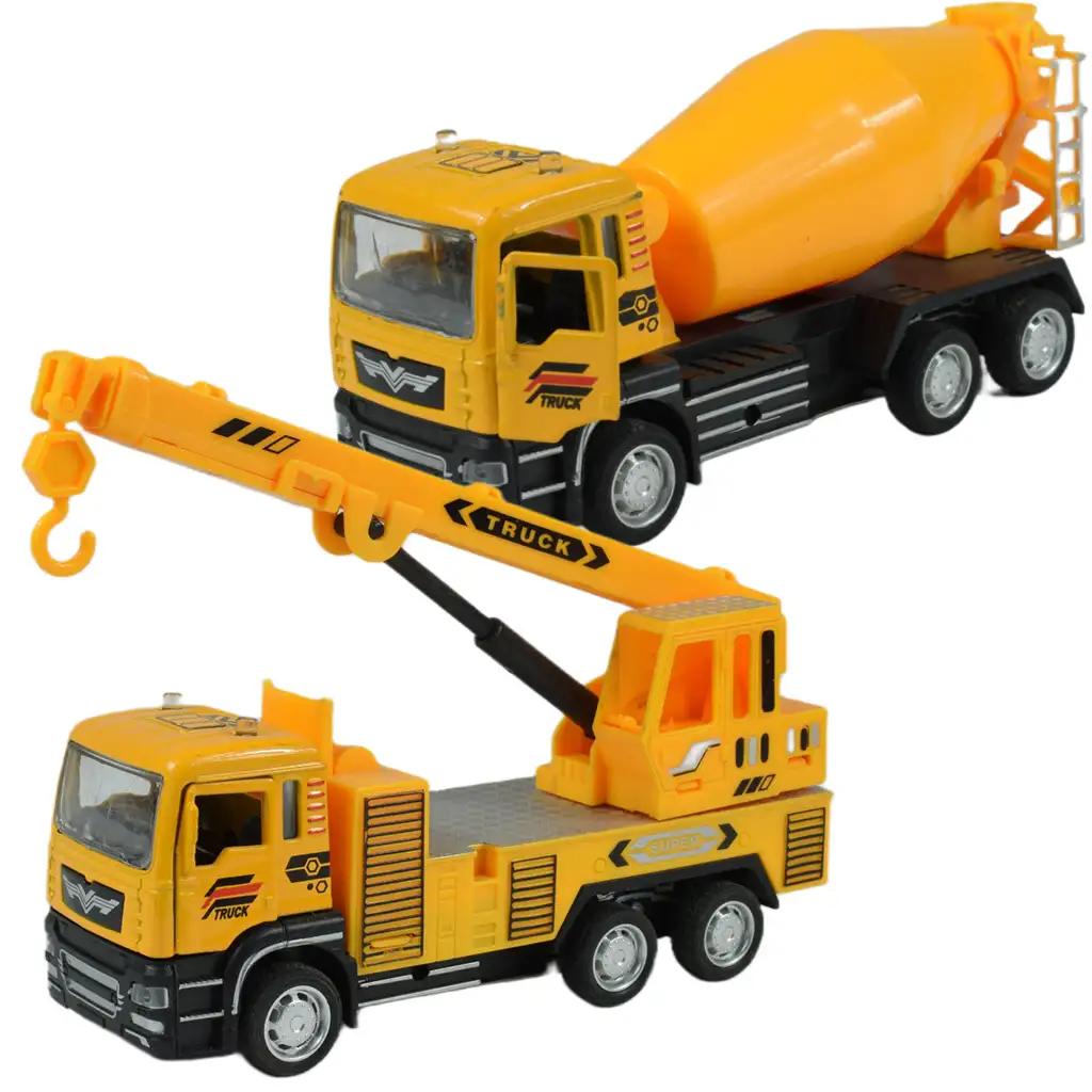 City Truck: Hátrahúzós betonkeverő vagy darus teherautó 14cm