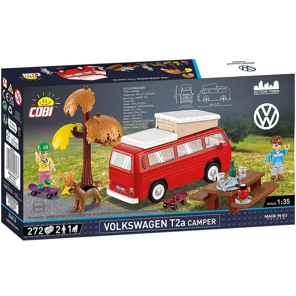 COBI: Volkswagen T2a Camper építőjáték (24616) kép 8
