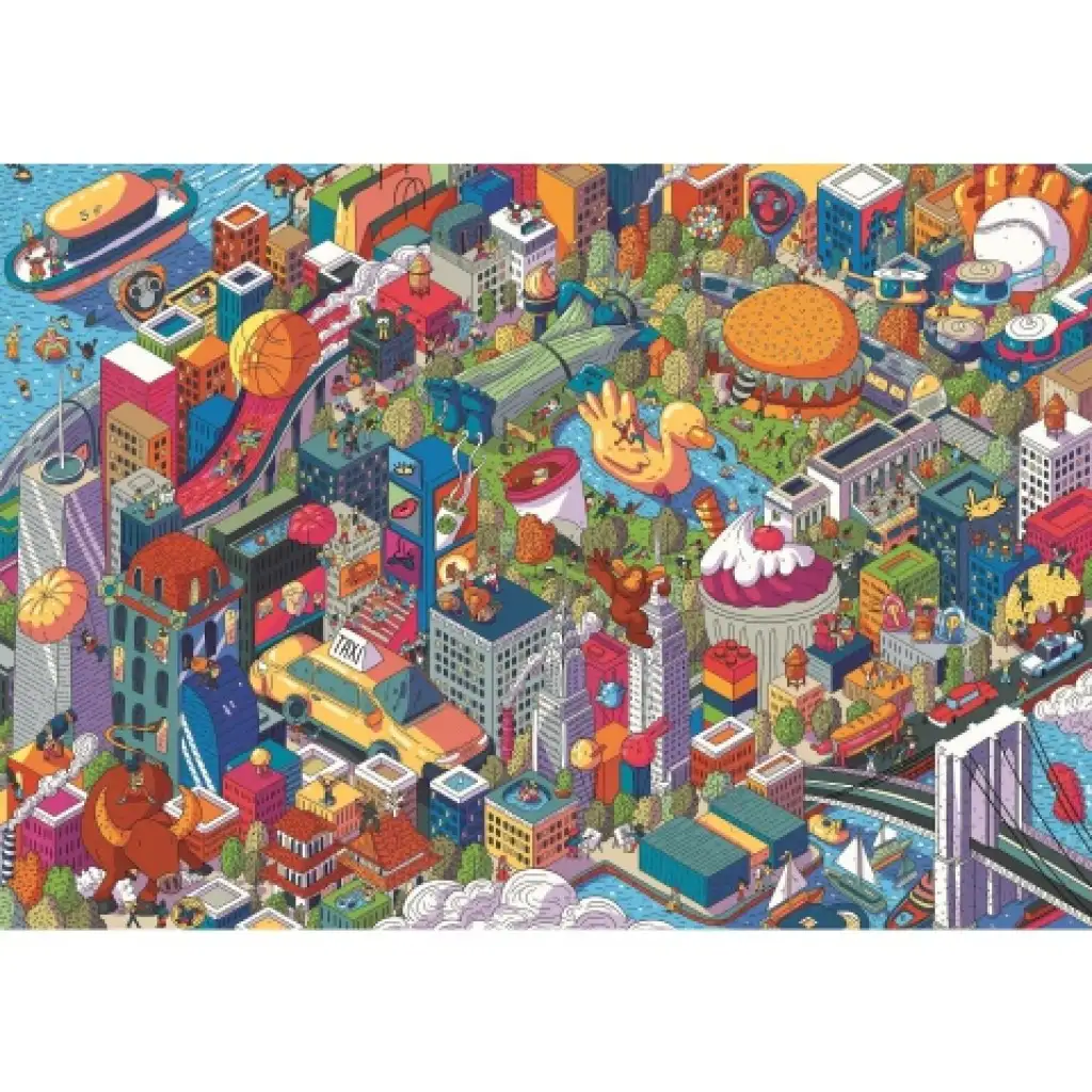 Imaginary Cities: New York UFT 1000db-os puzzle - Trefl kép 2