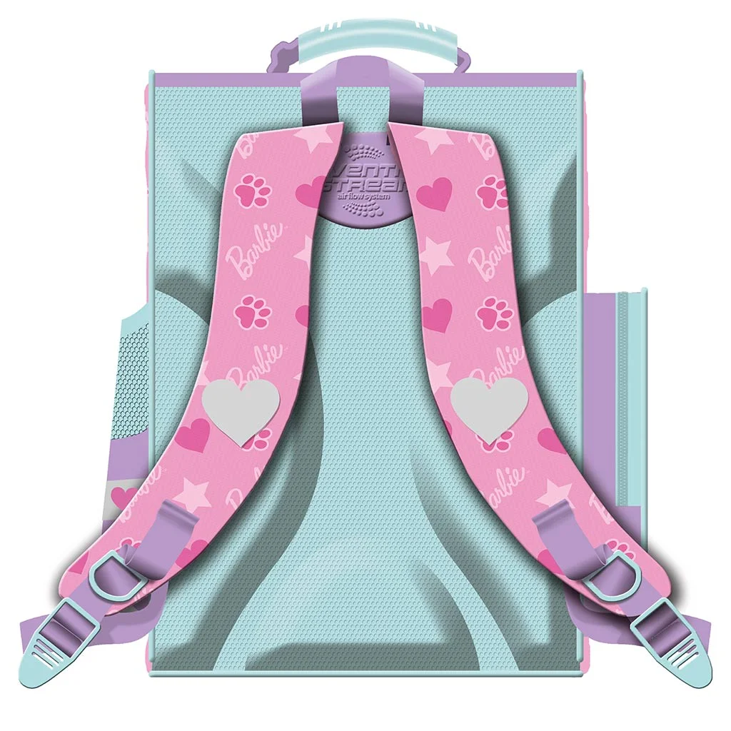 Barbie ergonomikus iskolatáska, hátizsák 35,5x27,5x16cm kép 2