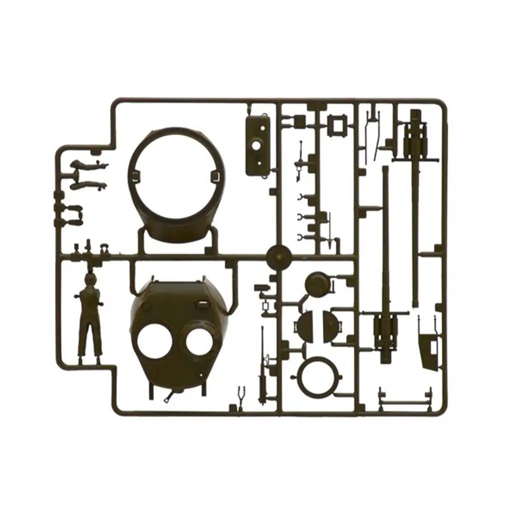 Italeri 1/35 M4A1 SHERMAN tank amerikai legénységgel makett kép 4