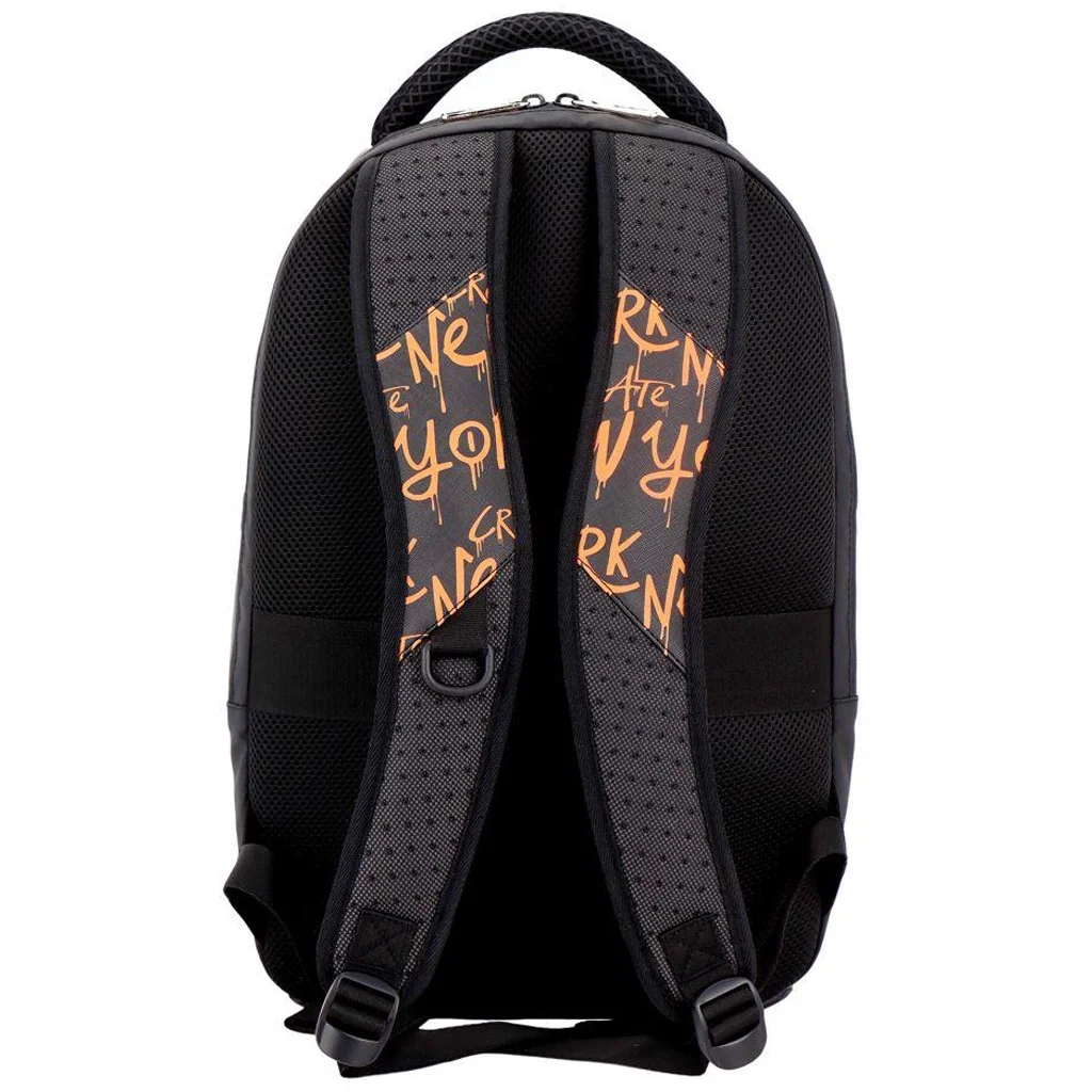 Luna: Must Team Cool bear lekerekített iskolatáska, hátizsák 29x17x46cm kép 2